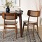 Baxton Studio Tafari Mid-Century Modern Walnut Brown Finished Wood and Rattan 2-Piece Dining Chair Set 239-2PC-13414-ZORO - alternate 3